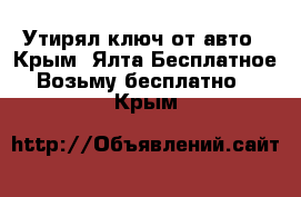 Утирял ключ от авто - Крым, Ялта Бесплатное » Возьму бесплатно   . Крым